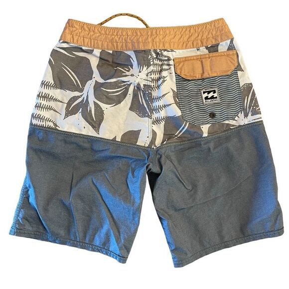 Billabong Womens Low Tides Boardshorts Summer White Gray Size 26 - Picture 2 of 9